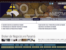 Tablet Screenshot of investmentpanama.com